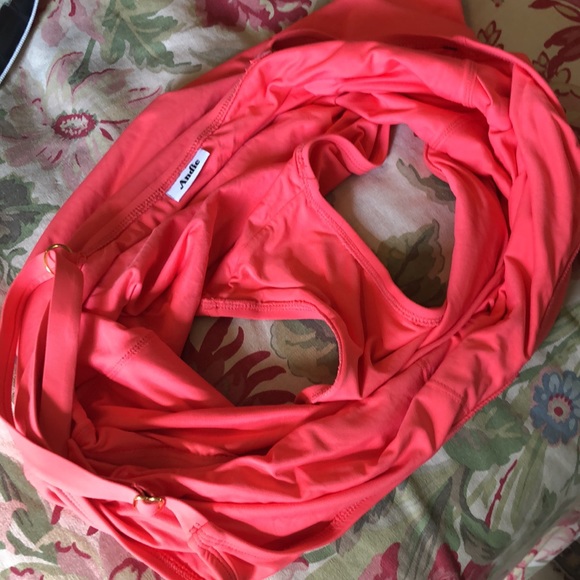 ANDIE Size XXXL Mallot One 1-Piece Dual-Lauered Vivid Orange Swimsuit $98 NEW - Picture 10 of 12